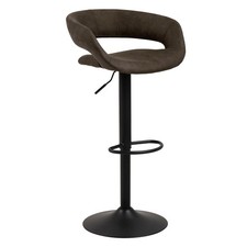 Barhocker - anthrazit-braun - höhenverstellbar Partyraumhocker Sitzhocker
