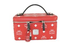 ✅MCM TASCHE KOSMETIKTASCHE vintmarket.de KOSMETIKKOFFER ROT 3172