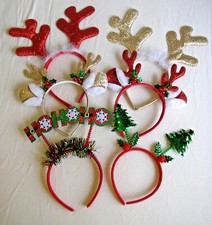 Weihnachten Haarreif Haarschmuck Tannenbaum Geweih Mütze Diadem Ohren Pailletten