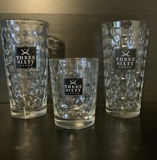 3x Three Sixty Vodka Gläser Konvolut - verschiedene Größen und Modelle