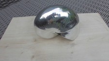 Kunststein Schnecke Silber 8 cm hoch Maritim