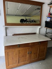 Retro Frisierkommode mit Marmorraufsatz und Spiegel  für €50,-