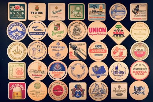 Stück bierdeckel konvolut - stück, bierdeckel,
