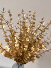 25 Goldene Eukalyptus Zweige Weihnachten Deko Blume Kunstpflanze Hochzeit Modern