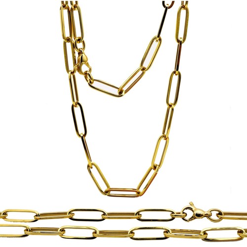 Goldkette collier paper clip - collier, clip"