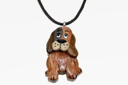Kette hund holzanhänger - hund,