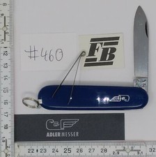 ADLER-Messer ,Solo - nur eine Klinge , blaue ADLER-Griffschalen #460    74101 So