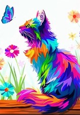 Katze Bunt Komplettes