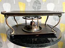 Viktorianischer Tellerwärmer Messing & Kupfer komplett English Made