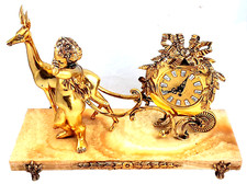 Kaminuhr Tischuhr Bronze