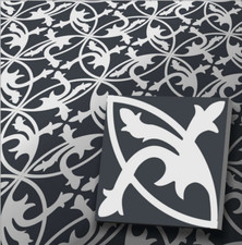 Zementfliese mit Dekor Mondial