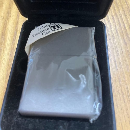 Zippo solid titanium case - zippo,