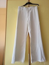 Zara,Damen, Jeans, Marlene Stil,weiss,weites Bein,44