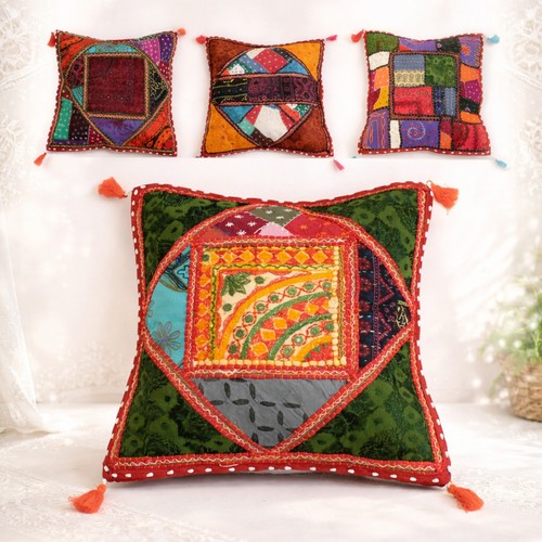 Patchwork kissen beduinen - patchwork,