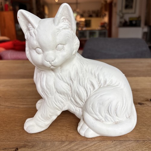 Katze figur statue terrakotta - figur,