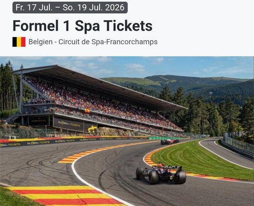 Formel spa grandprix tages - spa,