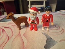 Playmobil Weihnachtsmann + Weihnachtsfrau mit REH, unvollständig 