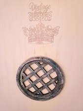 Fensterrahmen Shabby Chic Rund Türkis Holz 