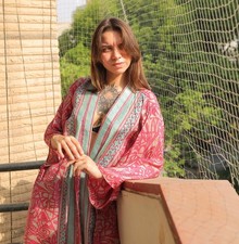 Midi Kimono Reine Seide