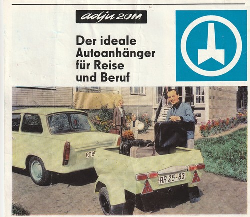 Ddr prospekt autoanhänger - ,