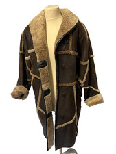 W1      Lammfellmantel, naturgewachsen,  Gr. XL  Braun