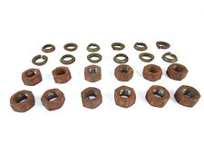 12 x Radmuttern M18x1,5mm; SW27mm und Federring für Traktor Schlepper
