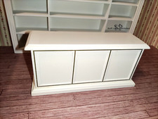 Ladentheke oder Sideboard Weiß - Miniatur für Puppenhaus Puppenstube 1:12