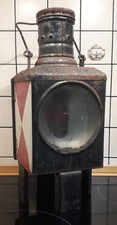 Original 60/70er DB Eisenbahnlampe, Zuglaterne, Schlusslaterne, Petroleumlampe
