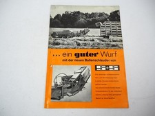 S&S Ballenschleuder für Fahr Köla HD 30 40 Presse Anbauanleitung Montage