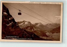 39589935 - 8102 Mittenwald Seilbahn Zugsitze Foto AK 1926 Gebrauchsspuren