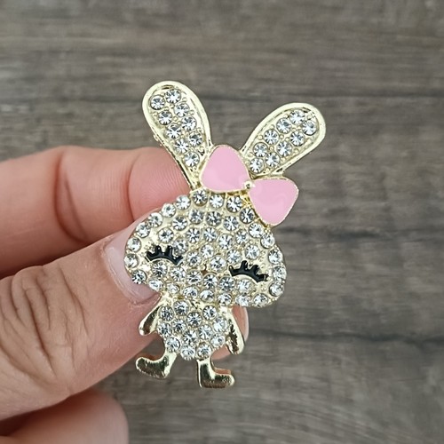 Hase brosche goldfarben aus - brosche,