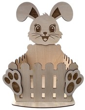 Osternest aus holz hase - aus,