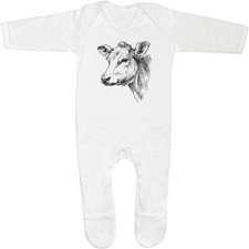 Baby Strampler Jumpsuits / Schlafanzüge "Cow Portrait" (SS055840)