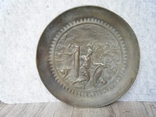 Römische Mythologie Teller aus Bronze ``Göttin der Weisheit Minerva``