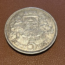 Lettland - Latvija 5 Lati 1931