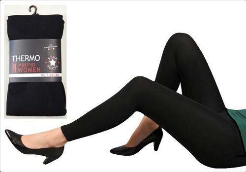 Damen thermo leggings schwarz - damen,
