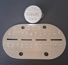 Petschaft + Erkennungsmarke NVA/Kommando Landstreitkräfte