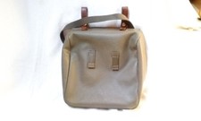 Orig.Schweizer Armee Brotbeutel Lederol-Deckel,Baumwoll-Canvas Beutel ca  1974