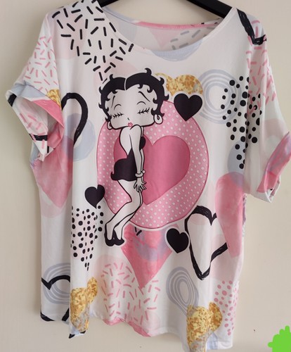 Damen betty boop shirt - betty, gr