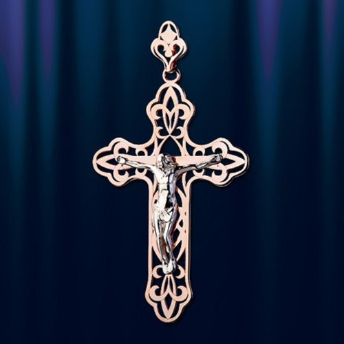 Kreuz russische rose rotgold - rose,