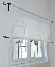 Raffrollo Gardine naturweiß