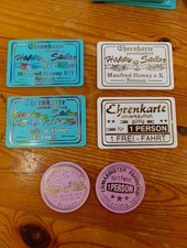 FAHRCHIP Kirmes Freimarkt Ehrenkarte Sammeln Happy Sailor eckig grün