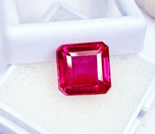 Quadrat Schliff Rosa Saphir