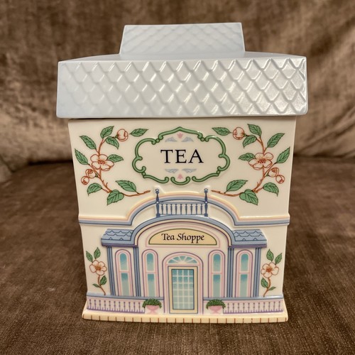 Lenox village kanister tea - village, "tea
