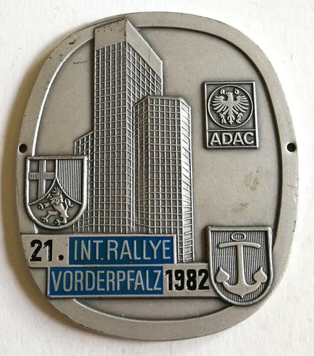 Plakette int rallye - plakette, 21.