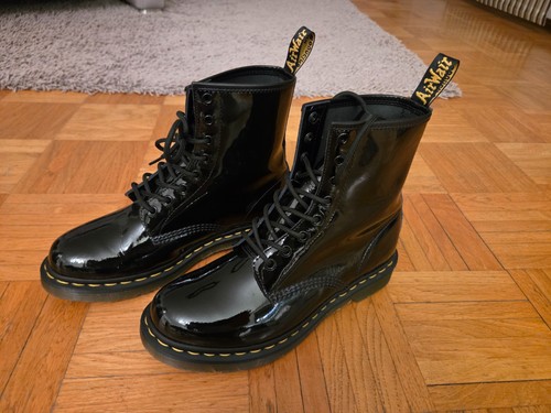 1460 lackleder schnürstiefel - 1460,