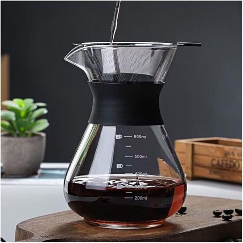 Pour over kaffeemaschine glas - over,