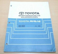 TOYOTA RAV4 ACA 20 21 26 ZCA 25 26 Kollisionsschäden Werkstatthandbuch 2000