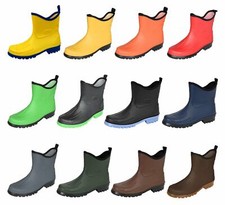 Bockstiegel Herren Gummistiefel Peter Stiefelette Kurzstiefel Regenstiefel PVC