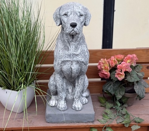 Frostfeste steinfigur dogge - frostfeste,